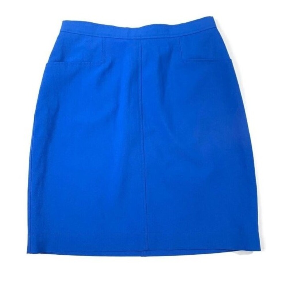 Vintage Thomas Burberry Pencil Skirt Womens 42 (US 8) Blue